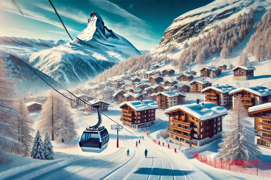 Skigebiet Zermatt in der Schweiz