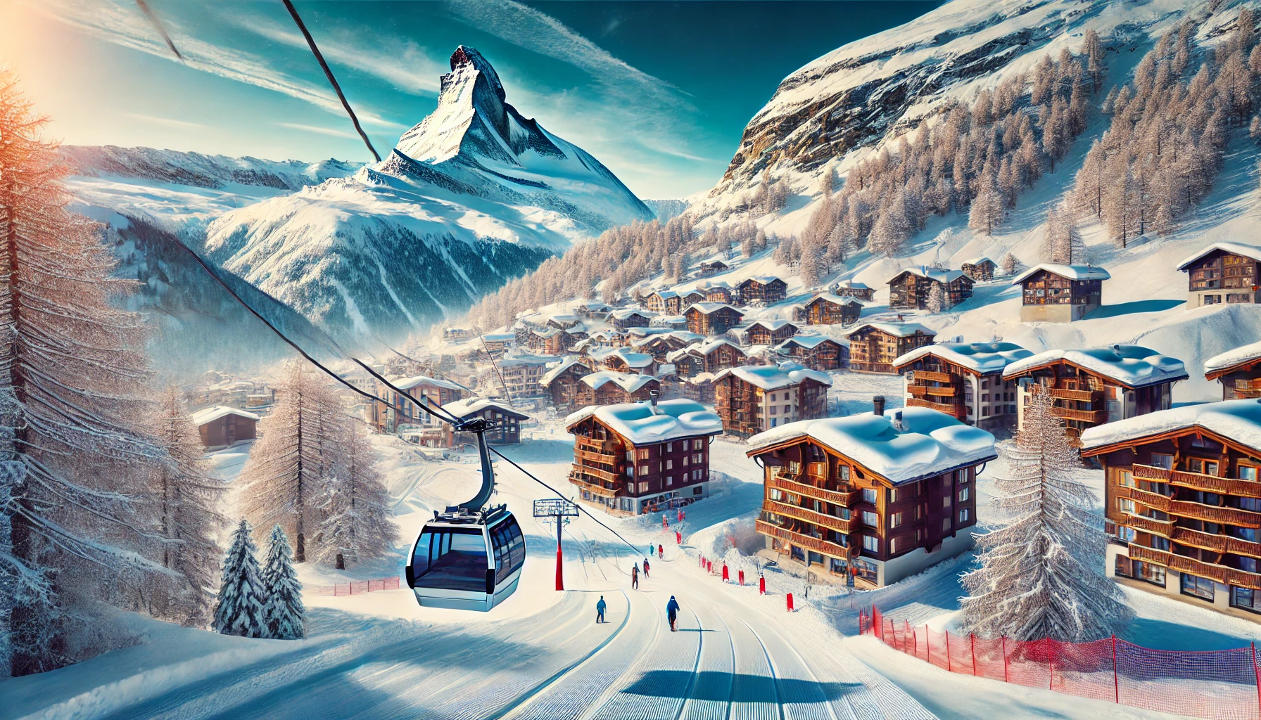 Skigebiet Zermatt in der Schweiz